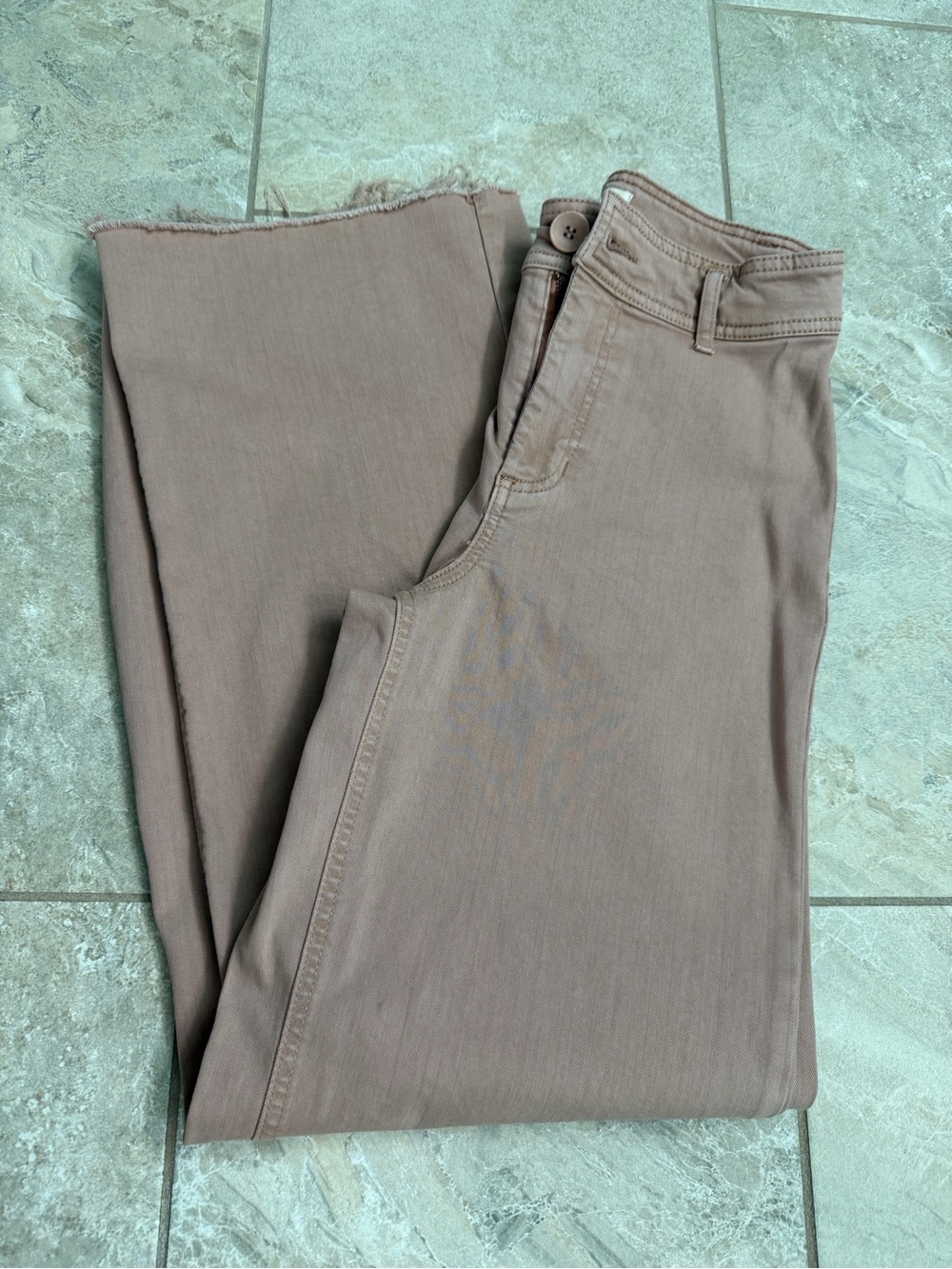 OAT New York Wide Leg Pants in Dusty Pink